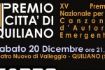 A VALLEGGIA IL XV PREMIO PER LA CANZONE D'AUTORE EMERGENTE