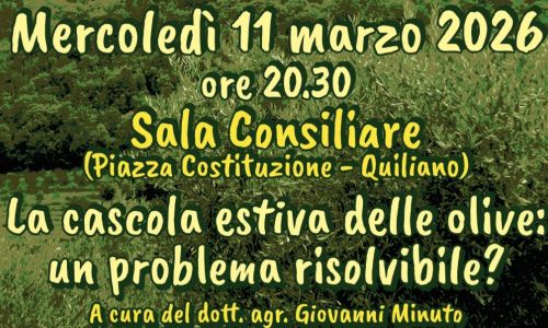 QUILIANO CELEBRA LA CULTURA DELL’OLIO